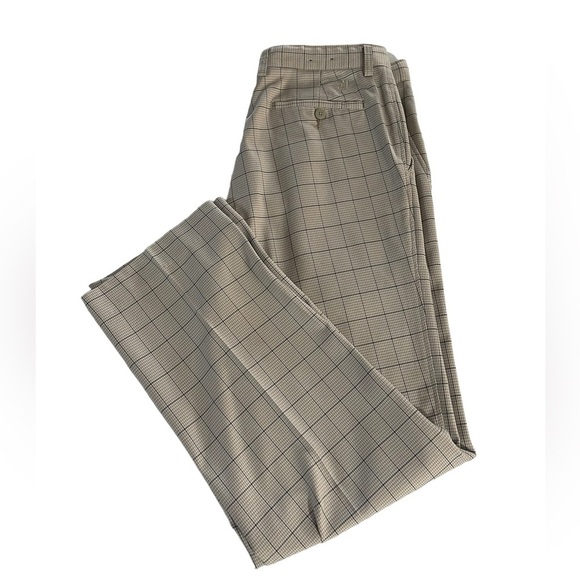 FootJoy Golf Pants Khaki Tan Plaid Comfort Performance Size 34Wx32L - Picture 5 of 9